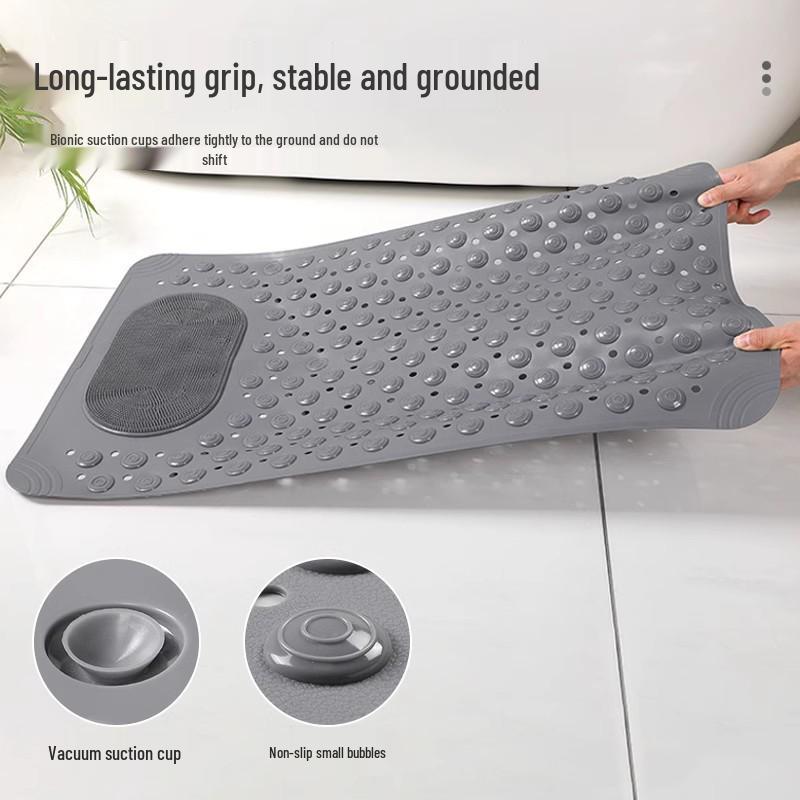 Нескользящий ПВХ коврик для ванной с присосками для душа, туалета и прихожей