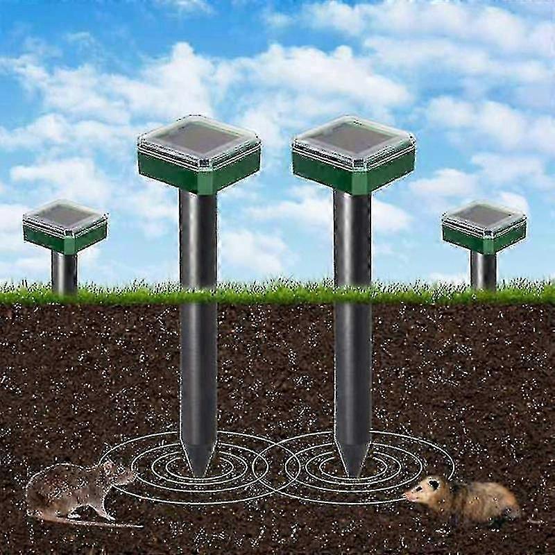 6 Pcs Solar Powered Snake Repellent For Outdoors,ultrasonic Snake Repellent,solar Snake Repellent F