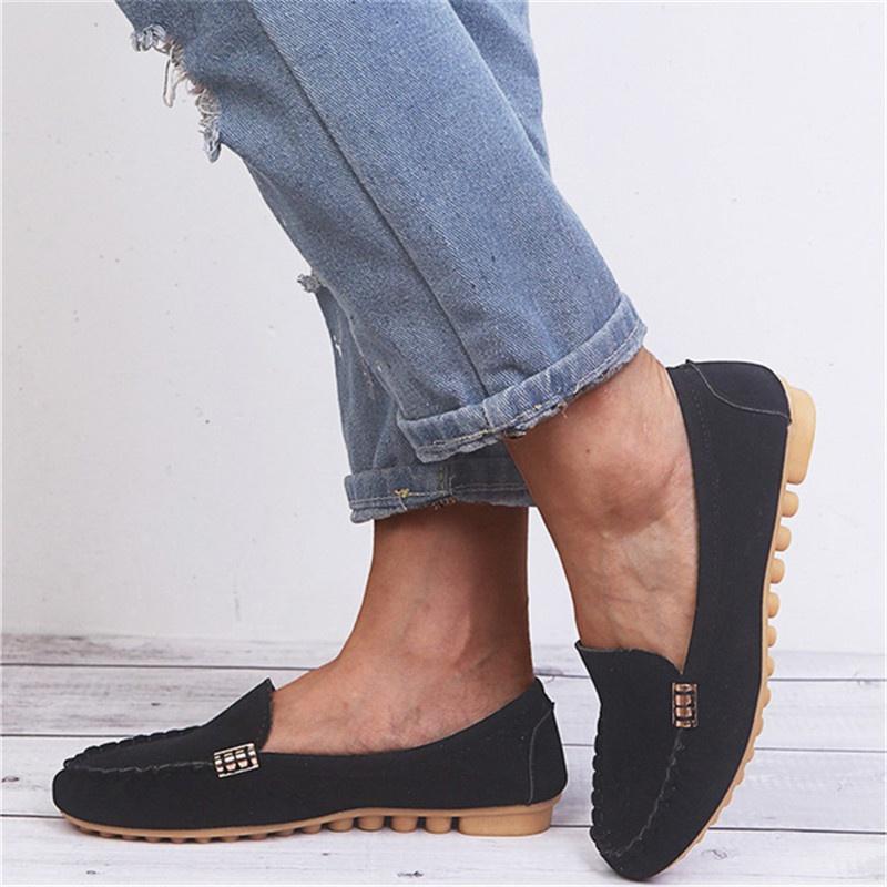 Модная женская обувь, повседневные лоферы на плоской подошве, женские тапочки, мягкие джинсовые туфли на плоской подошве