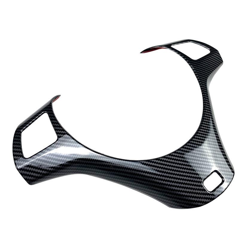 Для BMW 3 серии E90 E91 E92 E93 углеродное волокно автомобильный руль декоративная рамка литая наклейка полоса накладка