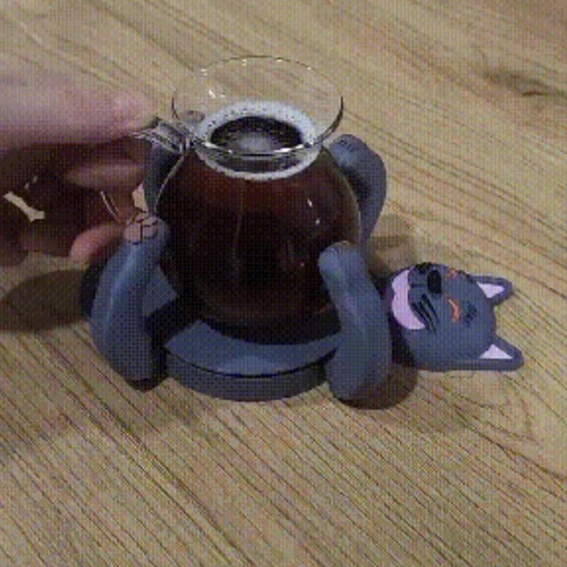 3D Печать Смешные Подставки для Кошек Креативная Изолированная Подставка Украшение Снятие Стресса Основа для Кружки Декорация Сувениры для Вечеринки Подарки на День Рождения