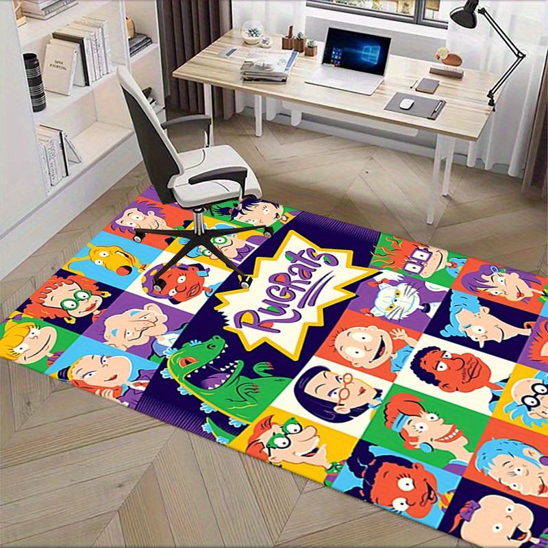 Rugrats, Characters, Cartoon Office Carpet Soft Polyester Entrance Carpet Washable Non-slip Machine Washable Indoor Carpet Living Room Bedro