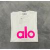 ALO Cotton Loose Fit Unisex Crew Neck Tee Streetwear Casual Top