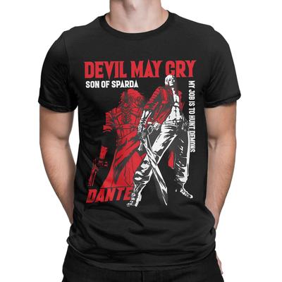 Dante Devils May Cry Apparel Unisex T Shirts Cotton Tee Graphic Print Action Adventure Game T Shirt Clothes