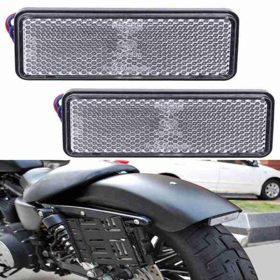 Задний фонарь, 24 светодиода, энергосберегающий прямоугольник, 12 В, супер яркая боковая сигнальная лампа