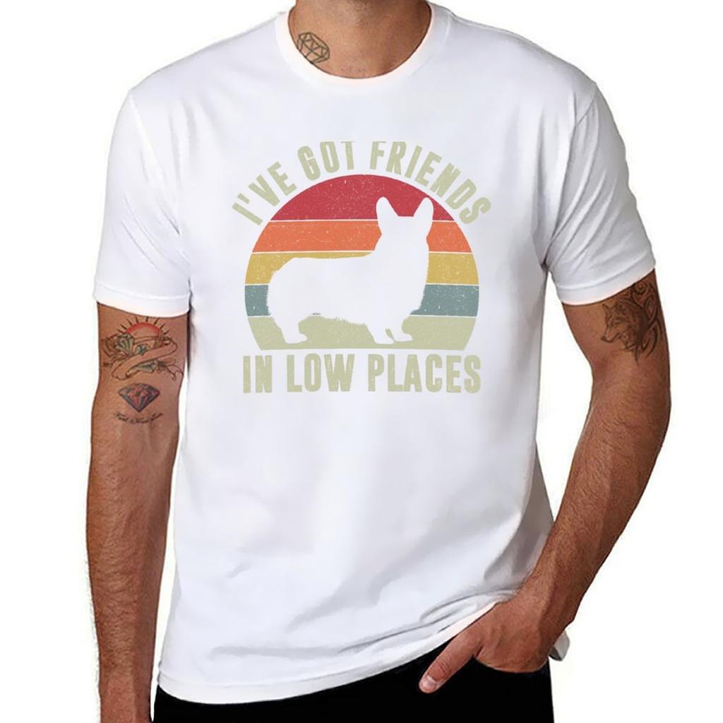Ive Got Friends In Low Places Corgi Tshirt Big And Tall Short Sleeve Tee