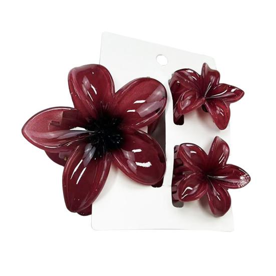 3 шт. Женская заколка для волос с цветочным узором в виде карамельного цвета, заколка для волос в виде акулы, легкий инструмент для укладки волос