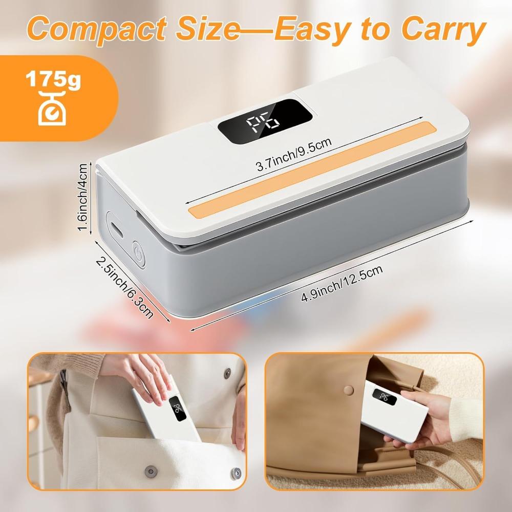 2026 New Mini Sealing Machine, Potato Chip Bag Sealing Machine, with Cutter and Magnet, LED Power Display