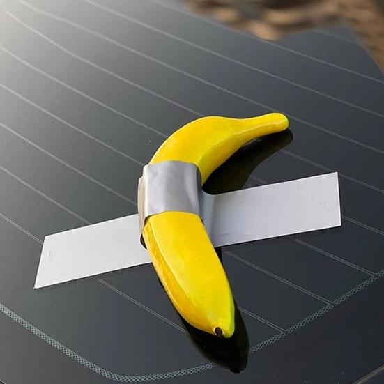 Ручная роспись клейкая лента банан забавная наклейка для автомобиля сильная липкость реалистичный вид креативный забавный
