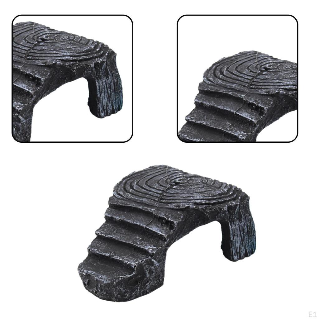 Reptile Hide Resting Step Ledge Cave Hideout Turtle Basking Platform Great for Reptiles, Amphibians,