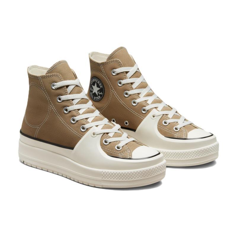 Converse Chuck Taylor All Star Retro Easy-to-Wear High Top Canvas Shoes Unisex Brown and White