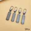 5pc Zipper Slider Puller Instant Zipper Repair Kit Replacement For Broken Buckle Travel Bag Suitcase Zipper Head DIY Sewing