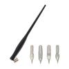 Fountain Dip Pen Set with 4 Pen Tip Oblique Dip Pen Holder Adjustable Metal Flange for Beginner Artist Writing Drawing