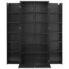 Media Storage Cabinet, 6-Tier DVD Shelf Organizer, 610 x 368 x 1270 mm Multimedia Storage Organizer for CDs, DVDs, Books, Games, CD Shelf for Living