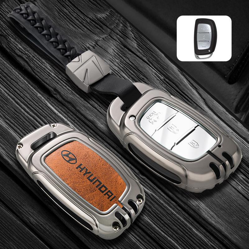 2021 Hyundai Elantra, Ix35, Ix25, Sonata 8, Festa Key Case - Premium Genuine Leather for Men