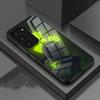 Игровой чехол S-Stalker для Samsung S26 S25 S24 FE S23 S22 S21 Plus S20 Ultra Note20Ultra Черная стеклянная крышка