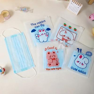 10 шт./набор милый мультфильм закуски сумка на молнии многофункциональный маленький намордник сумка для хранения печенья конфеты организация вечеринка подарки принадлежности