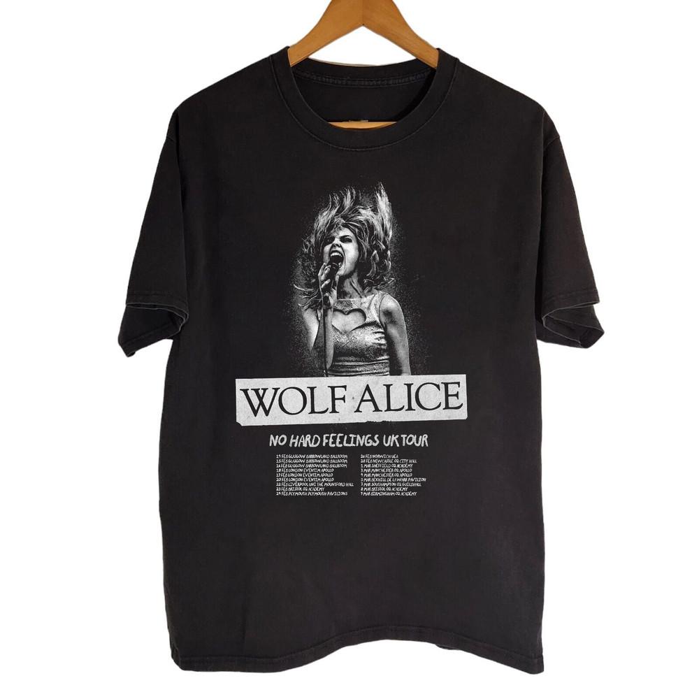 НОВЫЙ Wolf Alice Черная Хлопковая Унисекс S5XL Подарок Фанатам Футболка HRN648 Унисекс Футболка