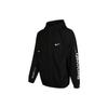Nike Alphabet Logo Print Woven Hooded Jacket Men Jackets Black DX6311-010