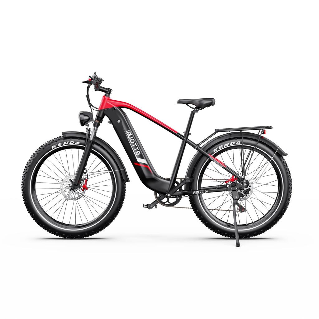 DUOTTS F26 Lite 26" Fat Tire Electric Bike, 500W Motor, 90km Extended Range, Hydraulic Brakes, APP Connectivity for Urban and Light Trail Riding.