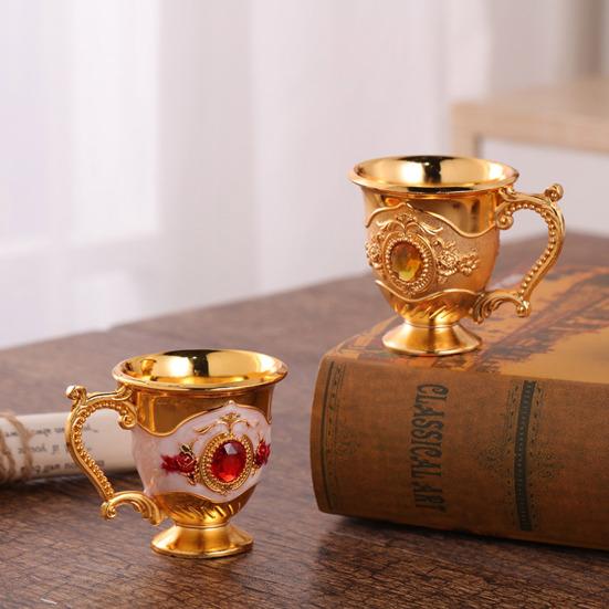 Бокал для вина, креативный ретро-дизайн, цинковый сплав, изысканная практичная чашка для питья, вечеринка