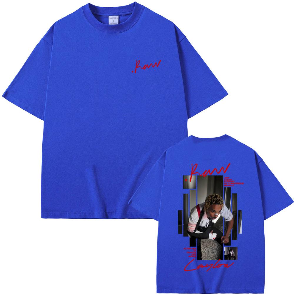 Rapper Laylow Raw Album Graphic Tshirt Unisex Women Clothing Hip Hop Fashion Pop Music T Shirt Male Casual Cotton Vintage Tshirts