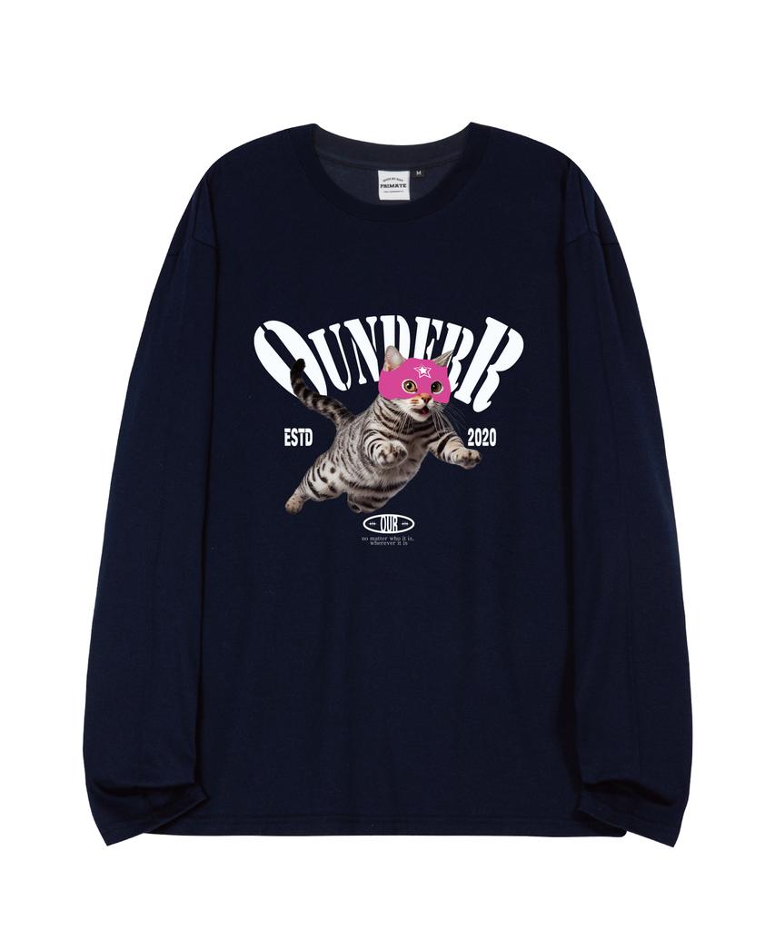 OUNDERR Jump Cat Oversized Long Sleeve 4 Colors