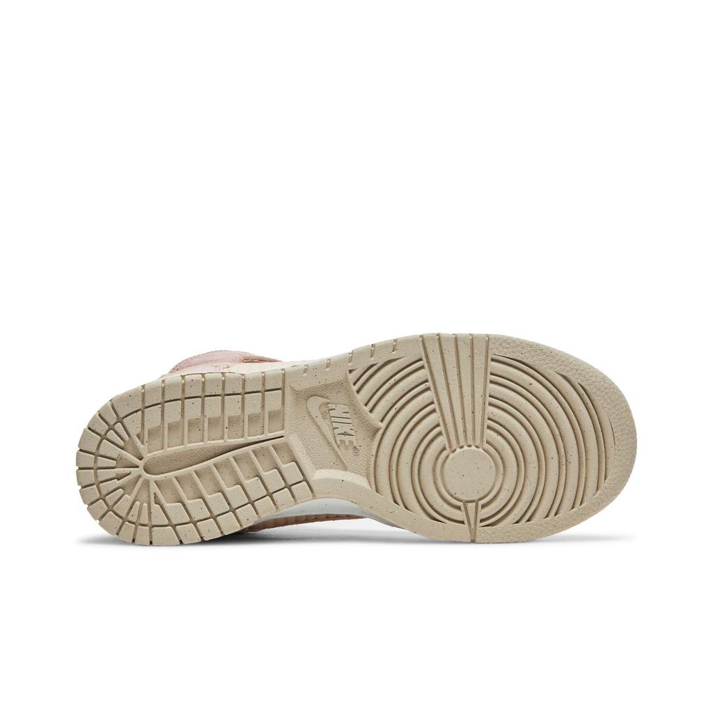 Nike Womens Dunk High LX Next Nature 'Toasty - Pink Oxford' (women's sizes) Pearl White / Sail / Rattan Skate Shoes DN9909 200
