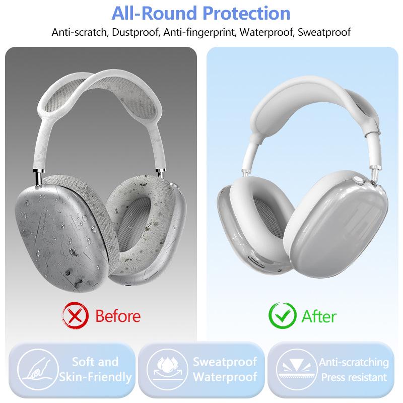 Защитный чехол из ТПУ для накладных наушников AirPods Max (Набор из трёх предметов)