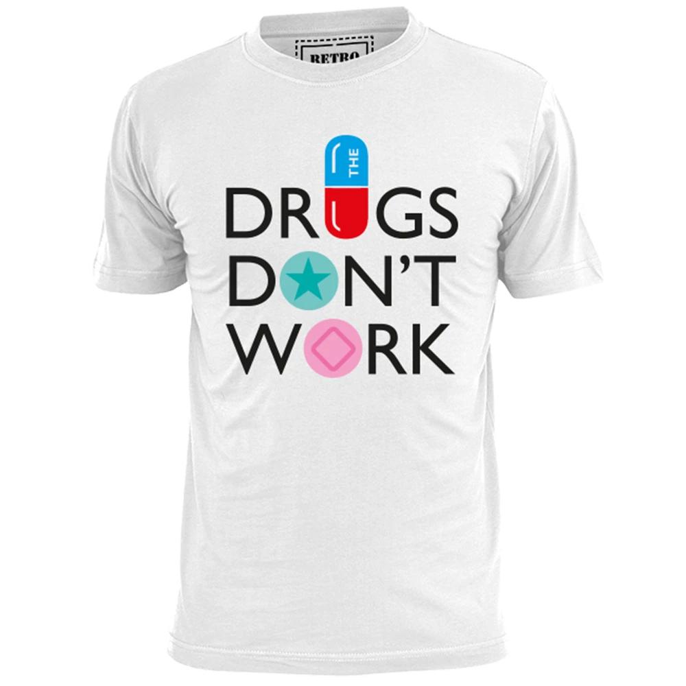 Мужская футболка The Drugs Don't Work Инди Оазис Блур Замша Верв Винил LP