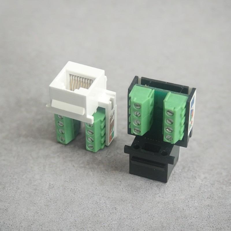 1/2 шт. Модуль для установки на панель RJ45 Экранированный Беспаечный Удлинитель Сетевого Кабеля Панельный Разъем Розетка Сетевого Кабеля Cat.6