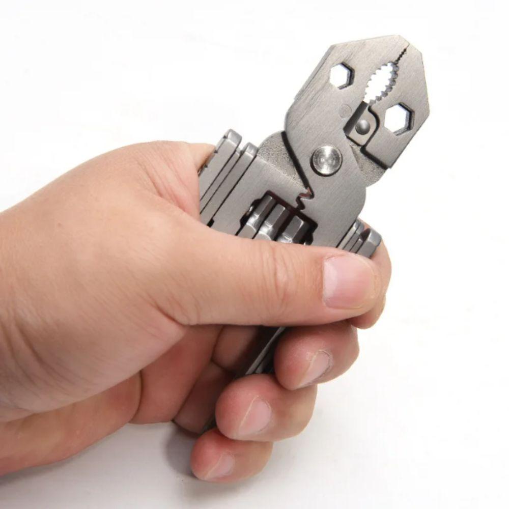 Solid Stainless Steel Pocket Tool Kit Portable Mini Multi-Function Multifunctional Tool 25 Tools In One Wrench Folding Plier