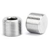 Silver Male Thread Hexagon Plug 304 Stainless Steel Tube Plug Sealing Pipe Port  Hardware