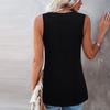 Женские кружевные активные майки без рукавов с рюшами, свободная туника, блузка, рубашка, блузка