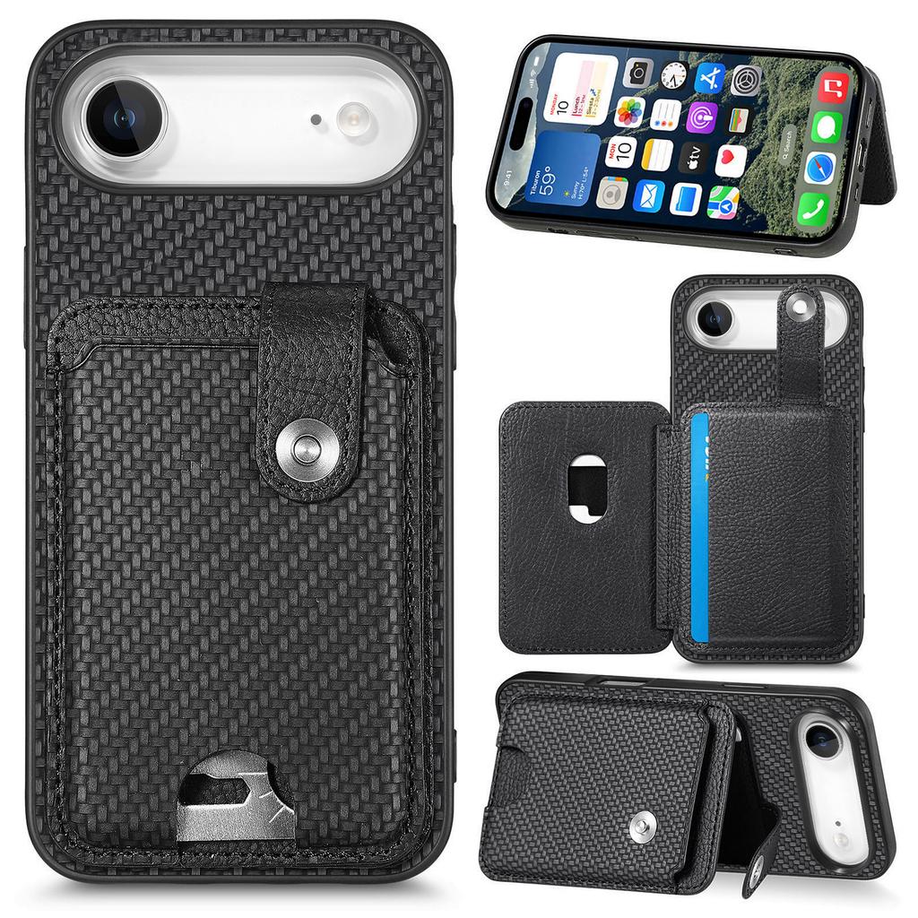 For iPhone Air Case Card Slots Kickstand Phone Back Cover with Card Tool