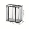 Nylon Mesh Laundry Basket, Breathable Foldable Wall Mounted, Suitable for Various Room Types, Dirty Clothes Storage Organizer