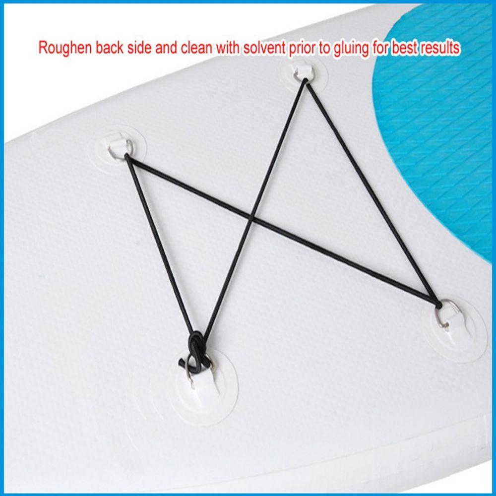 1/4 шт. 5 м Гребные лодки Нержавеющая сталь ПВХ заплата Палубная оснастка Sup Эластичный банджи-шнур D-образное кольцо