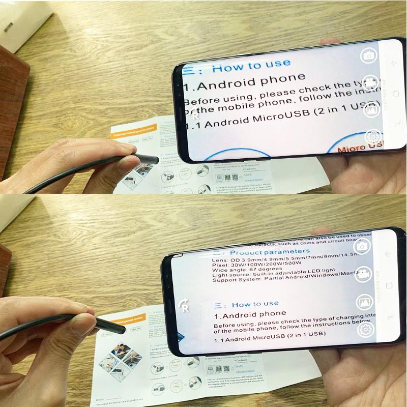 7,0 мм эндоскопическая камера 960P HD USB эндоскоп с 8 светодиодами 1/2/3,5/5/10 м кабель водонепроницаемый инспекционный бороскоп для Android ПК