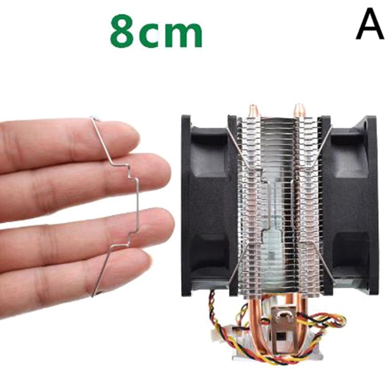 1 пара крючков для вентилятора процессора, крепежный кронштейн, пряжка для вентилятора, эластичная стальная пряжка для вентилятора