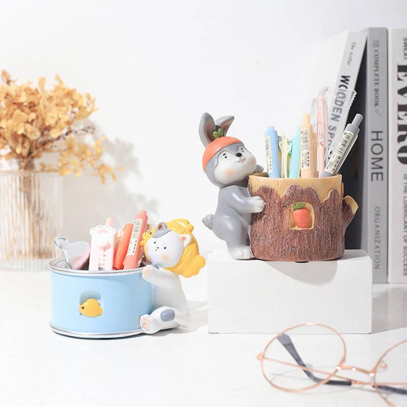 Цветочный горшок в деревенском мультяшном стиле, горшок для суккулентов из смолы, домашний декор, садовый декор, настольное хранилище, горшок для растений бонсай