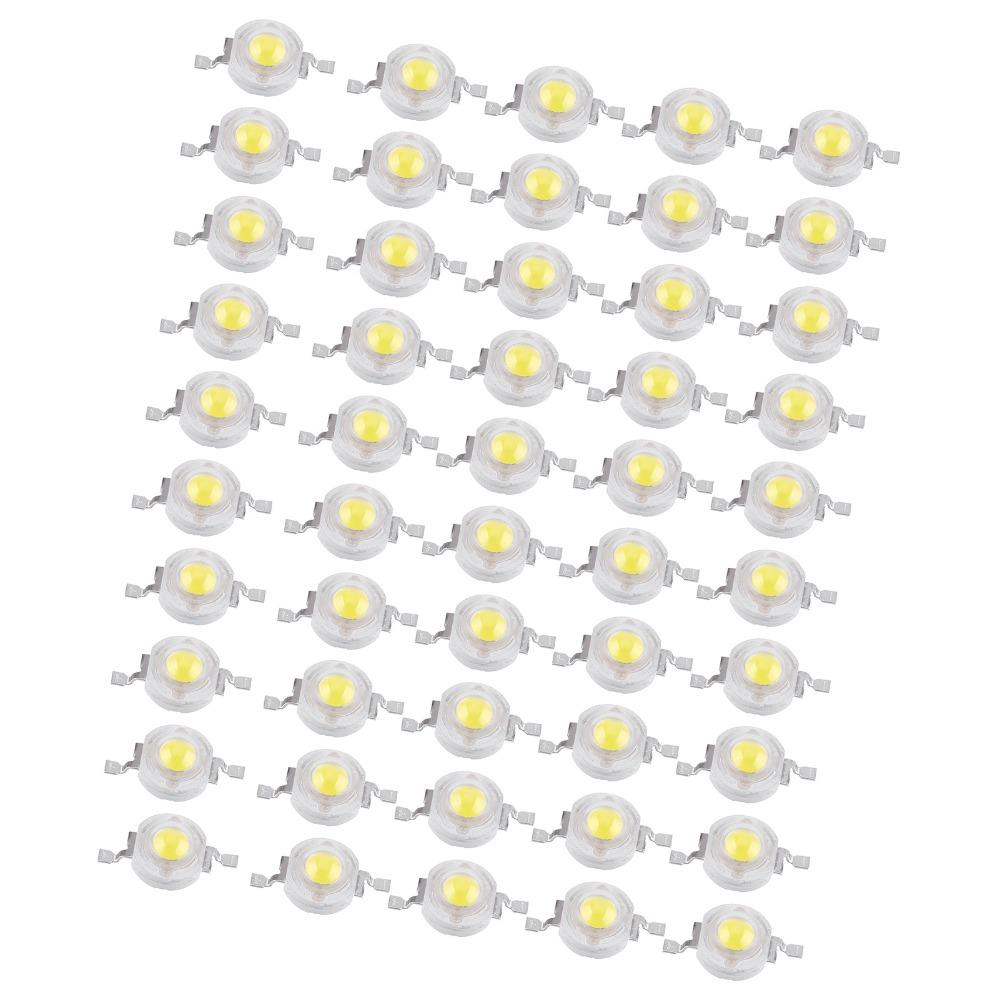 50PCS 110LM/W LED Chips SMD 1W High Power DIY Lighting Fixtures Durable LED Chip Bulb  Downlight