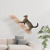 Wooden Cat Wall Steps Climbing Kitten Ladder With Sisal Rope Scratching Post Scratcher Tree Pet Furniture For Indoor Cats