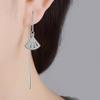 Серьги с длинной секцией, подвеской в виде кисточки, цепочкой для ушей, циркониевые серьги, сверкающие, темпераментные, простые, женские, аксессуары для вечеринок, модные украшения