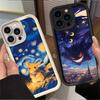 Милый P-Pokemon Звездное небо Чехол для IPhone 17 Air 16 16E 15 14 13 12 11 Pro Max X XS X S Max XR SE 2020 SE4 7 8 Мягкая задняя крышка