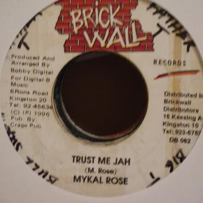 7-дюймовая пластинка МАЙКЛ РОУЗ - Поверь мне, Джа DB062 Brickwall Recor 1996 Ямайка Регги, Ска и Даб Б/У