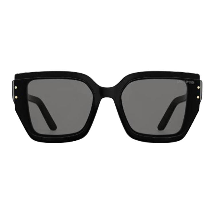 Dior Embedded Design Square Sunglasses Unisex sunglasses Black SGTS14IXR_10A0