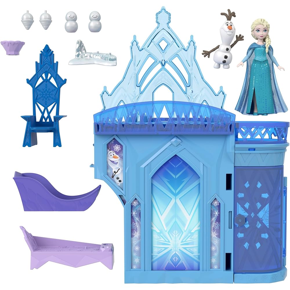 Игровой набор Mattel Disney Холодное Сердце Замок Эльзы с Мини-фигуркой и аксессуарами для детей от 3 лет