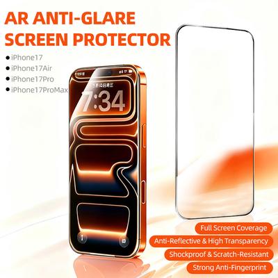 Подходит для серии iPhone 17 AR Антибликовая Закаленная Пленка Apple 17Pro Max Серия AR Антибликовая Защитная Пленка