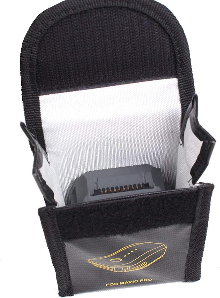Огнестойкая сумка для LiPo аккумуляторов для DJI Mavic PRO | Защита при безопасной зарядке | Взрывозащищенная и термостойкая | 115x95x64 мм