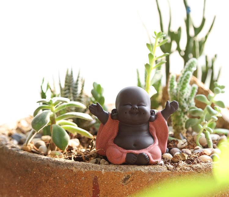 Пузатый Будда Майтрейя Исинская Цзыша Чайный питомец и Украшение для цветочного горшка